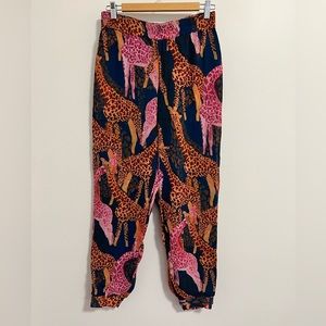 FARM Rio Giraffe print pants - M - Multicolor